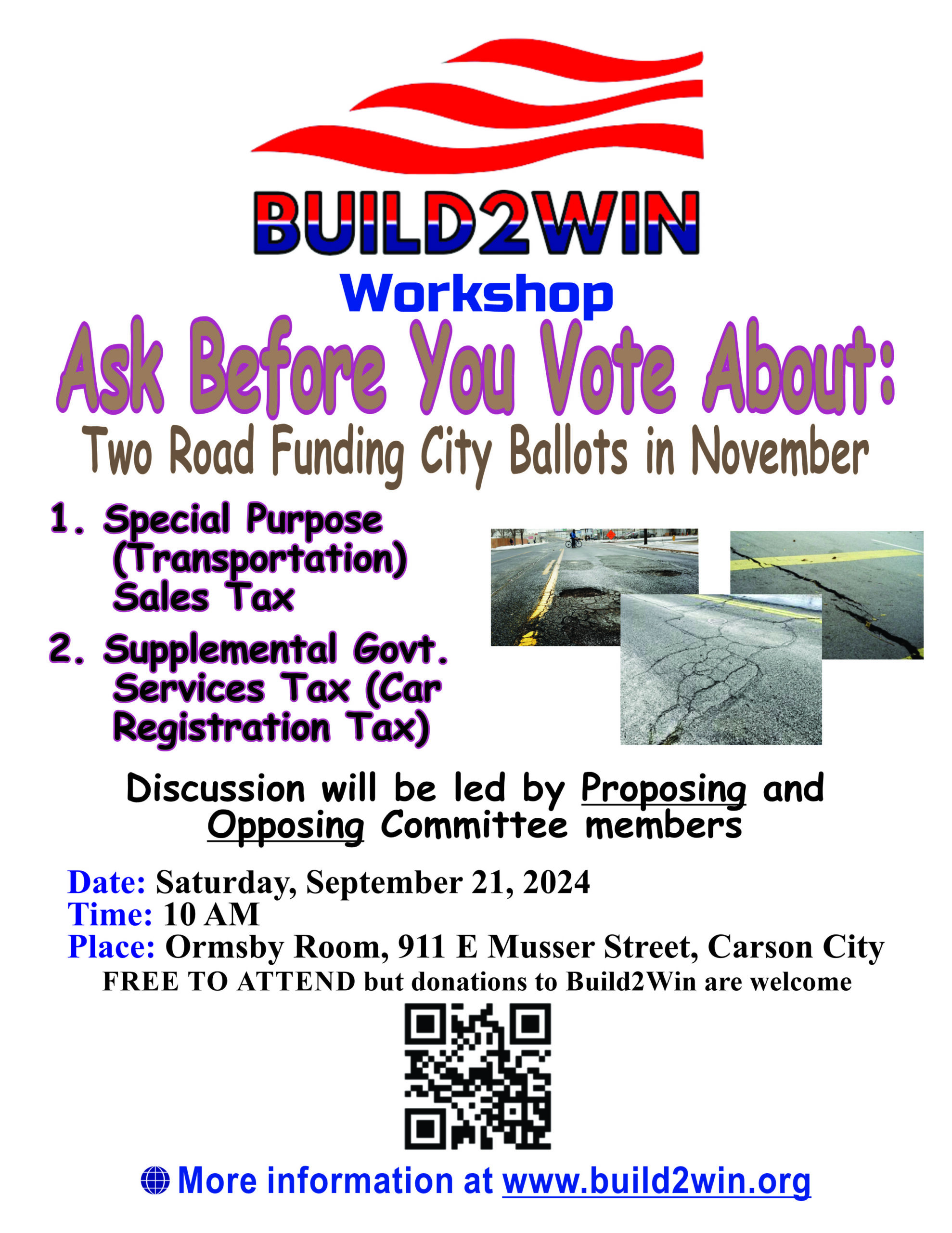 Featured image for “Workshop: City Road Funding Ballot Initiatives”